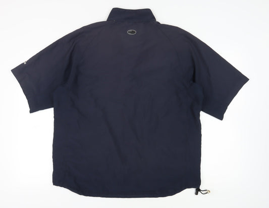 Adidas Men's Navy 1/4 Zip Pullover Top in M