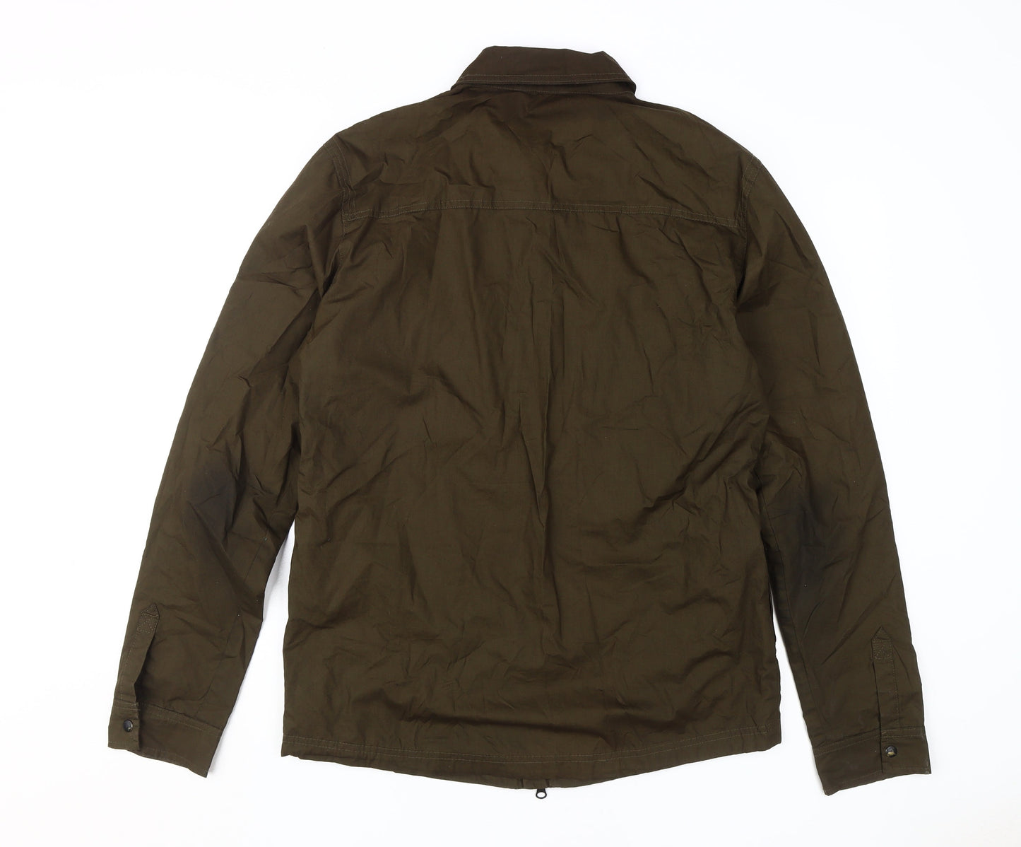 Firetrap Men's Green Full Zip Cotton Jacket L