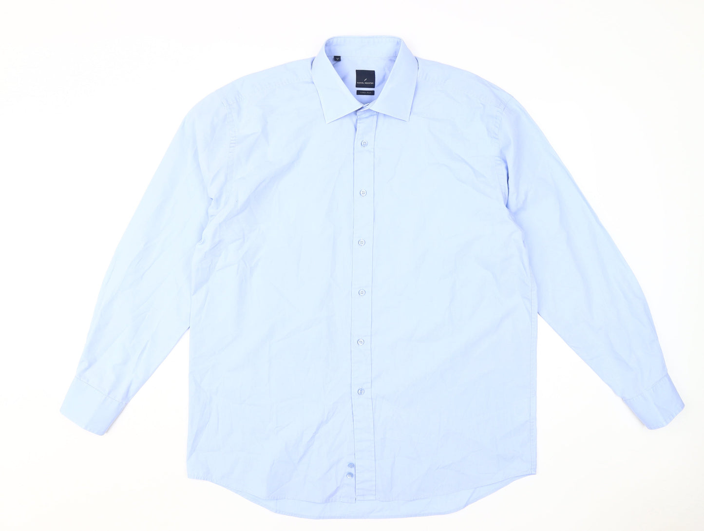 Daniel Hechter Men's Blue Dress Shirt Size 17