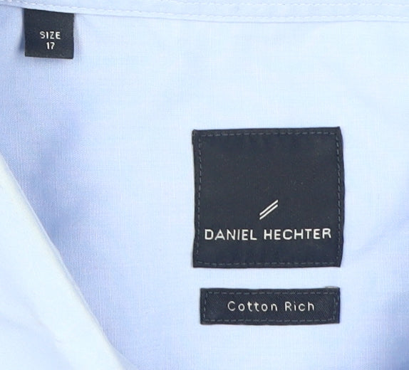 Daniel Hechter Men's Blue Dress Shirt Size 17