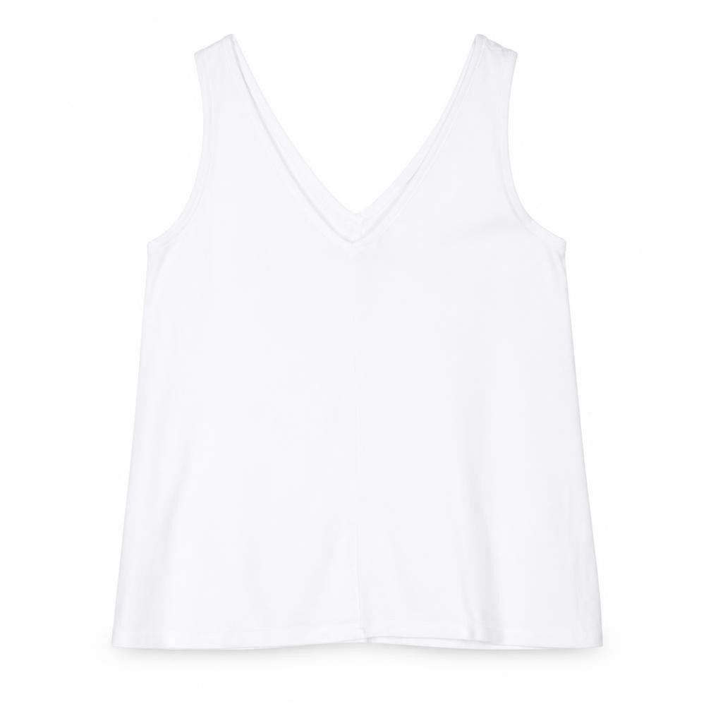 Womens UK Size XS Gap White Cotton Tank