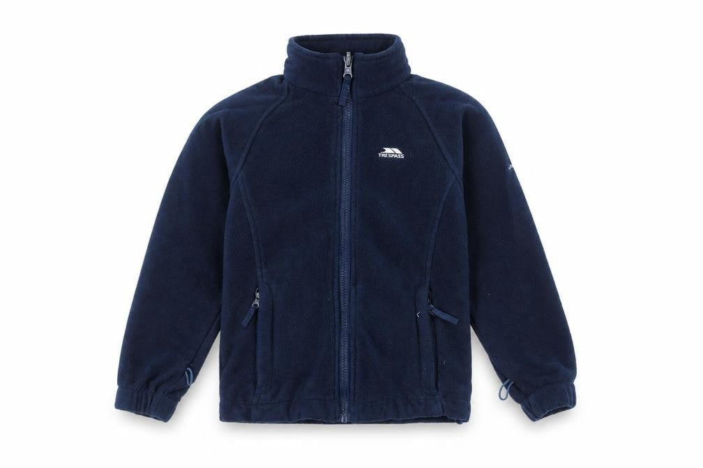 Trespass Boys Blue Fleece Jacket, Full Zip, 5-6 Years