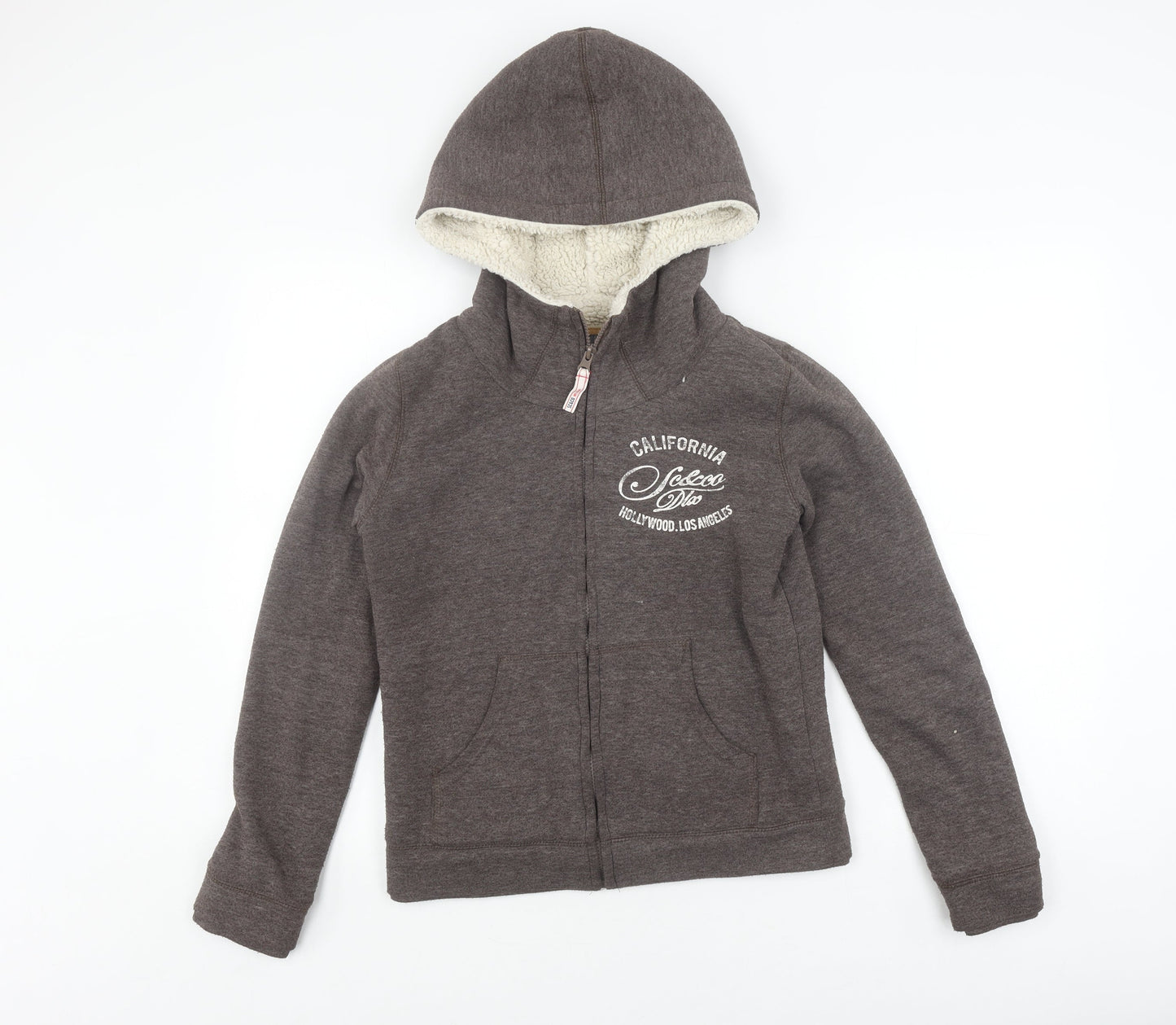 SoulCal & Co Women's Grey Hooded Jacket Size 10