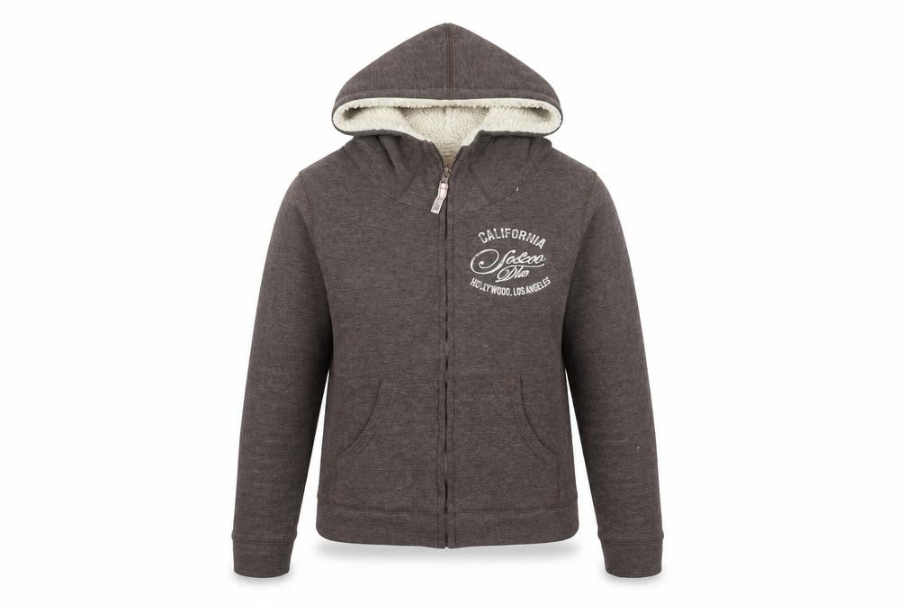 SoulCal Women's Grey Hooded Jacket Size 10