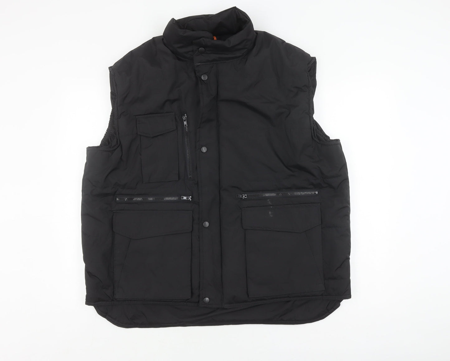 Result Men's Black XL Workwear Waistcoat with Pockets