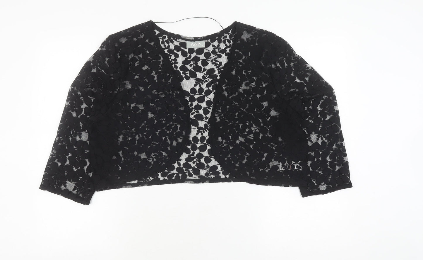 Wallis Women's Black Lace Cardigan XL