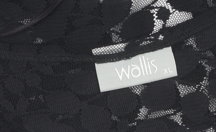 Wallis Women's Black Lace Cardigan XL