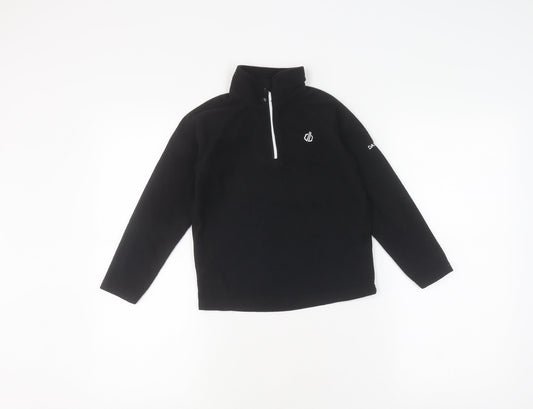 Dare 2b Boys Black Fleece 1/4 Zip Sweatshirt 5-6 Years