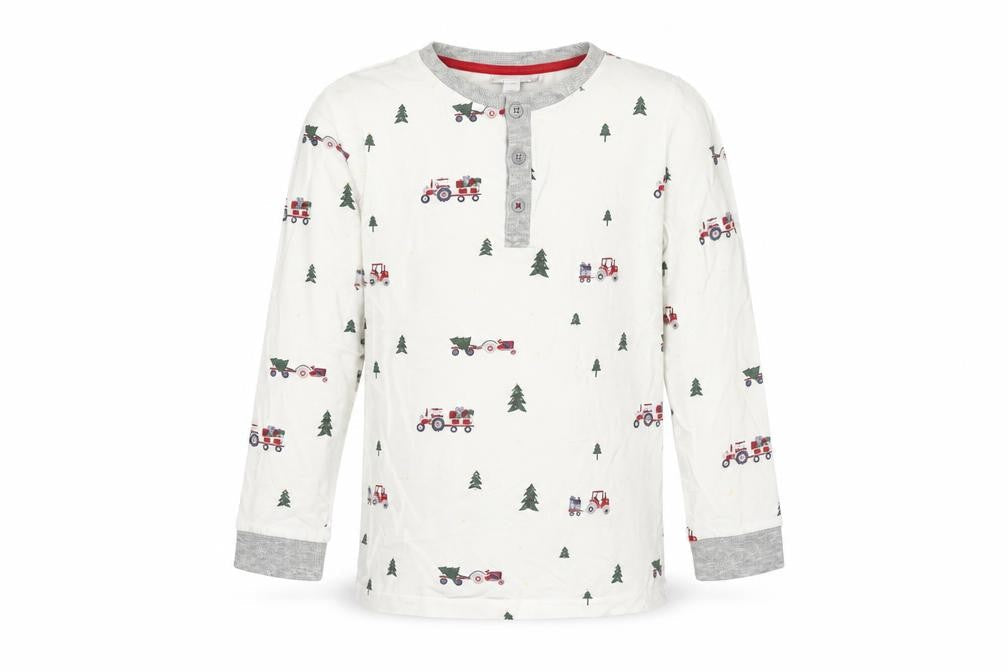 The Little White Company Boys White Christmas T-Shirt, 7-8 Years
