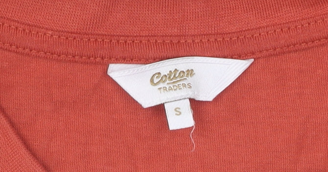 Cotton Traders Unisex Red V-Neck T-Shirt - S