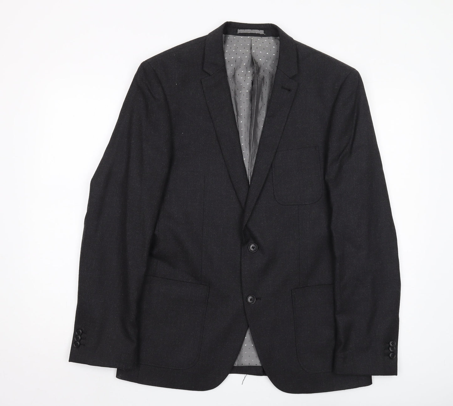 Jasper Conran Men's Black Blazer, Size 38, Classic Fit