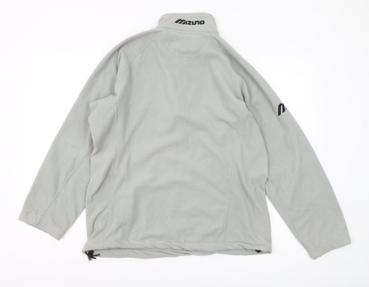 Mizuno Unisex Grey Lightweight 1/2 Zip Pullover S