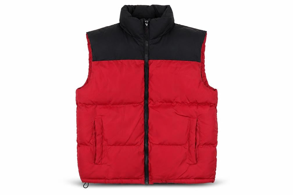 Brave Soul Men's Red Puffer Waistcoat S
