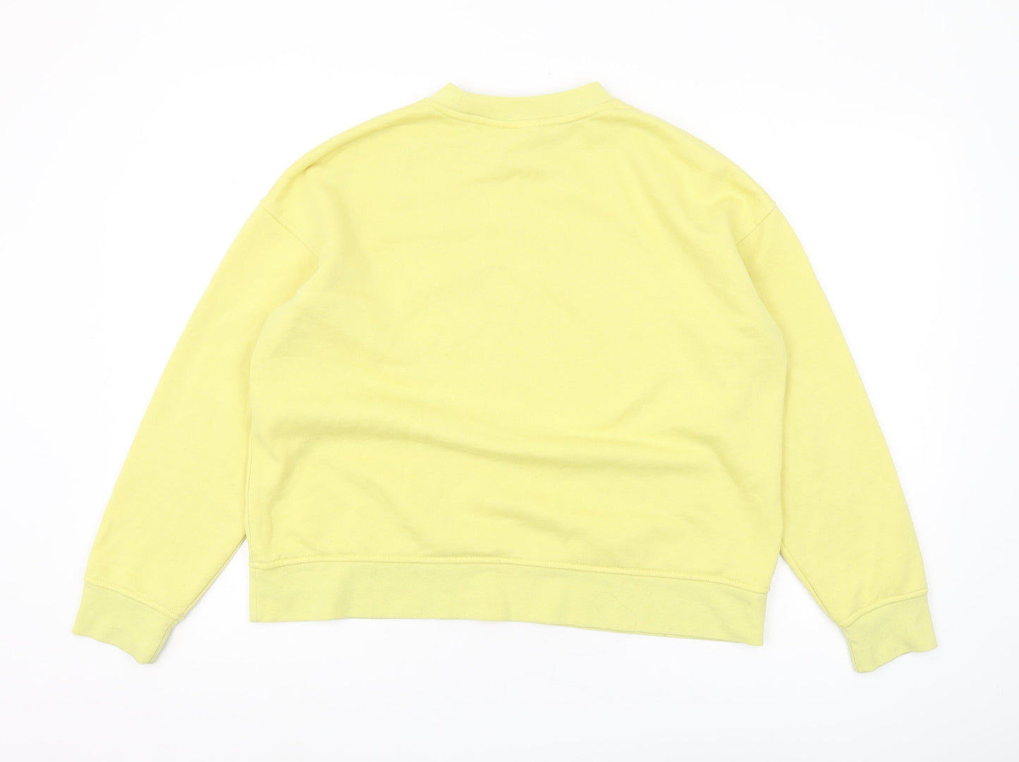 Womens UK S Regular Disney Yellow Pullover Sweatshirt