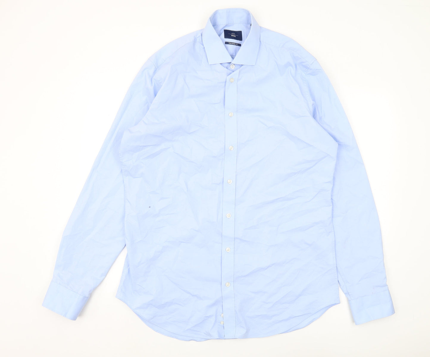 Moss Men's Blue Regular Fit Long Sleeve Shirt