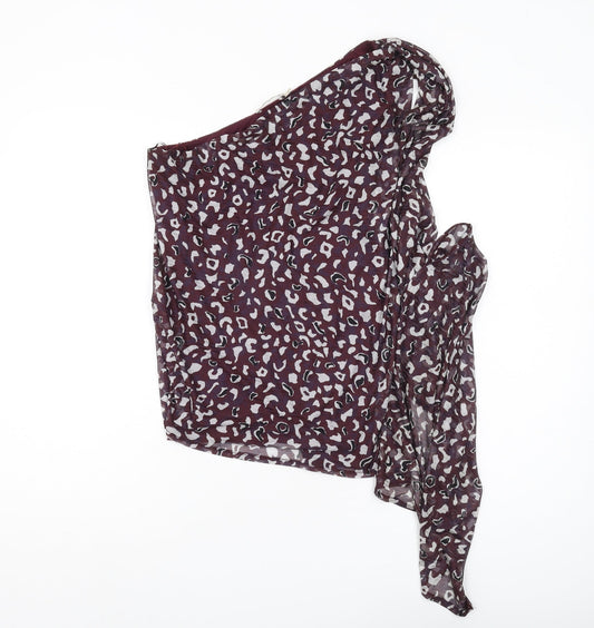 Kookai Women's Purple Animal Print Top Size 2