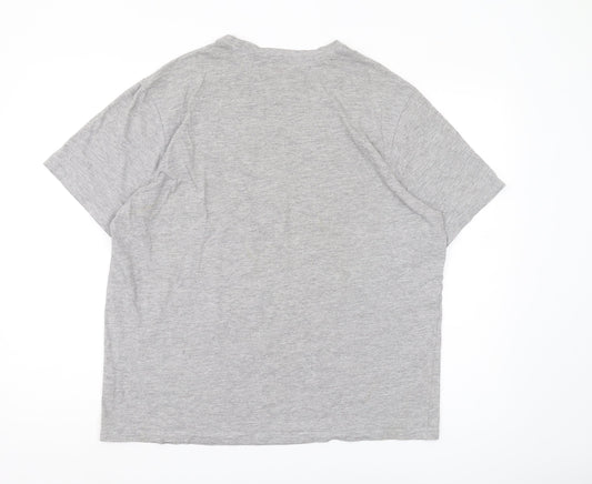 Studio Men's Grey Motorcycle T-Shirt XL, Graphic Print
