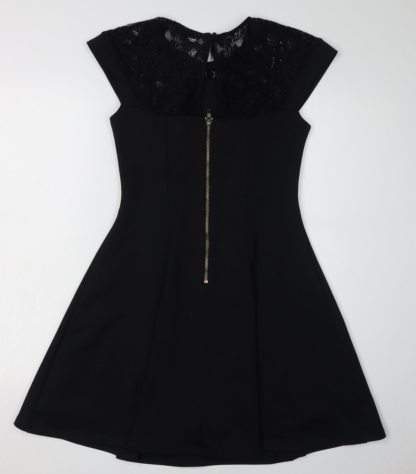 River Island Women's Black A-Line Dress Size 8