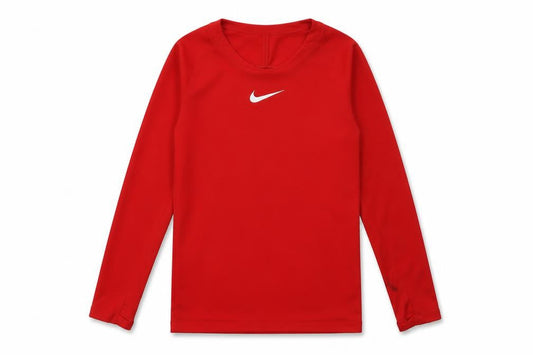 Nike Boys Red Dri-FIT Athletic Long Sleeve T-Shirt