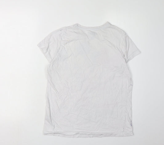 Disney Girls White T-Shirt 12-13Y Mickey & Minnie Graphic