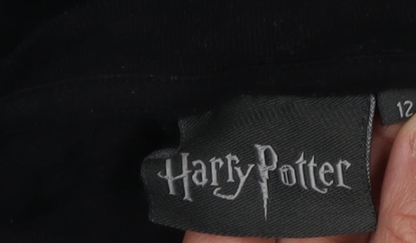 Harry Potter Black T-Shirt, Unisex 12 Crew Neck