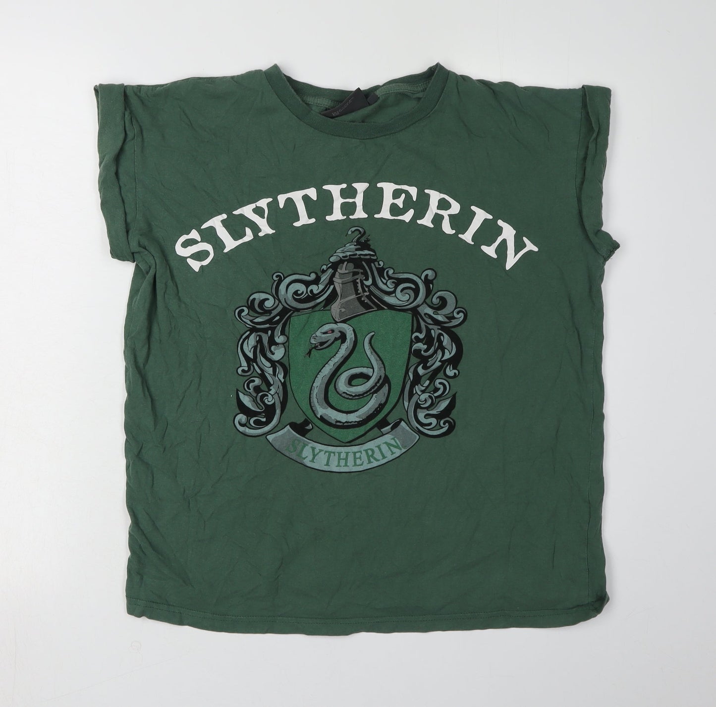 Harry Potter Slytherin Green T-Shirt, Size 12, Unisex