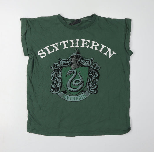 Harry Potter Slytherin Green T-Shirt, Size 12, Unisex