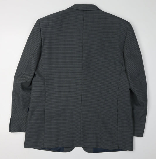 Simon Taylor Men's Green Check Blazer Size 42