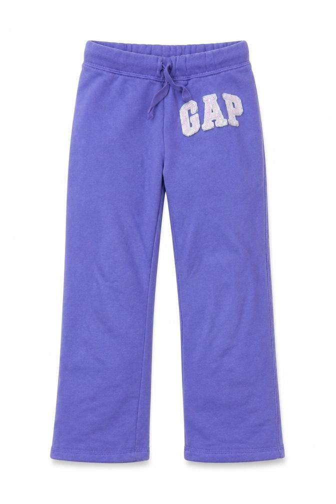 Gap Girls Purple Sweatpants XS Cotton Elastic Waist Casual
