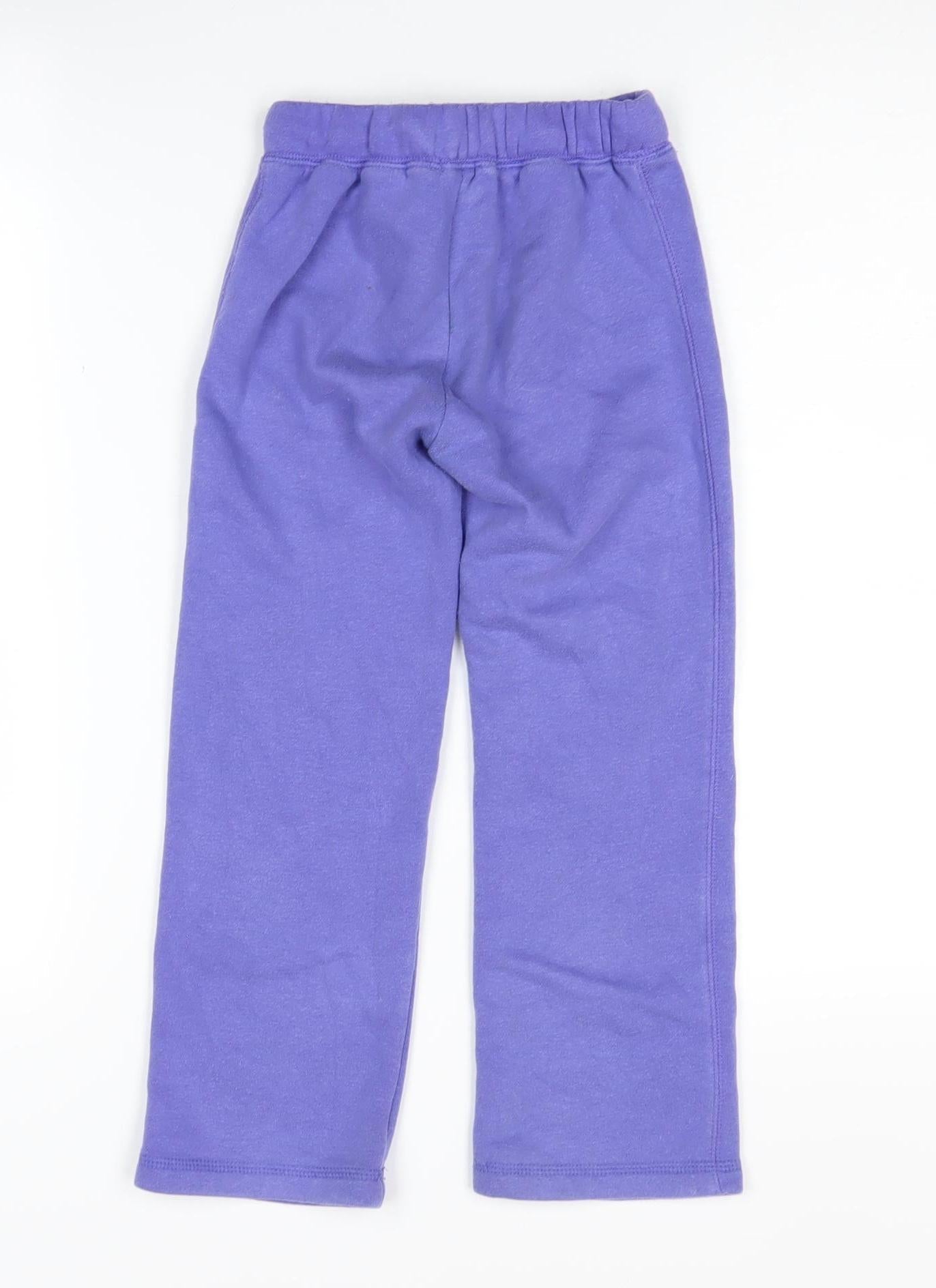 GAP Girls Purple Sweatpants XS Cotton Elastic Waist Casual