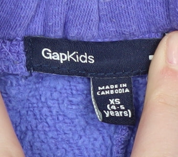 GAP Girls Purple Sweatpants XS Cotton Elastic Waist Casual
