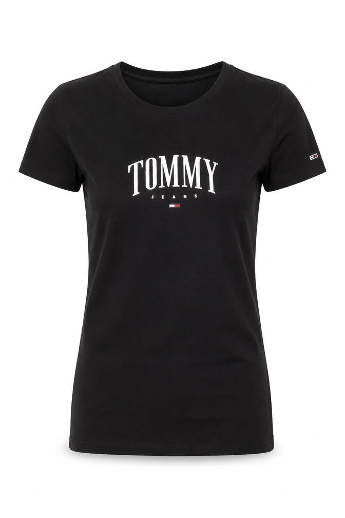 Mens UK Size S Tommy Jeans Black  Cotton Blend T-Shirt
