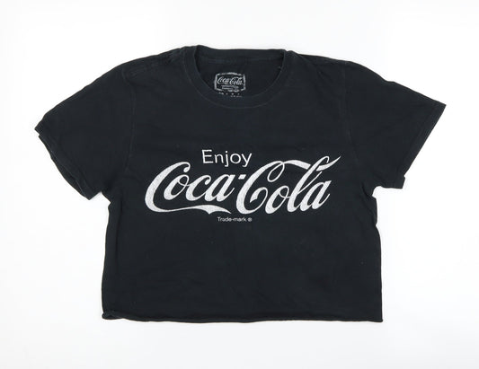 Coca-Cola Unisex Black Graphic T-Shirt M