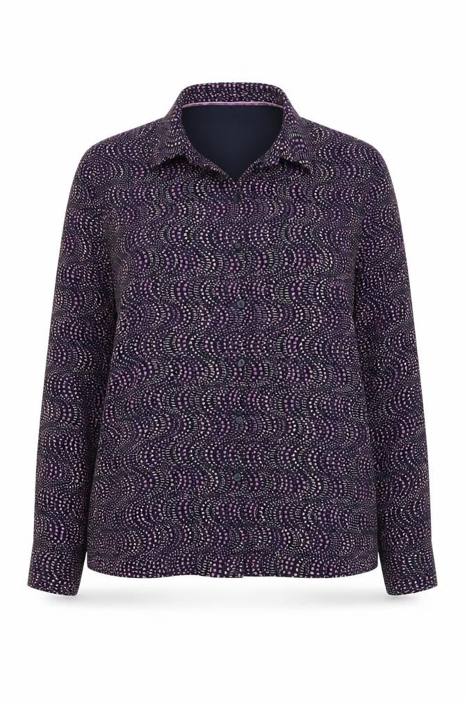 Dash Women's Multicoloured Geometric Button-Up Shirt