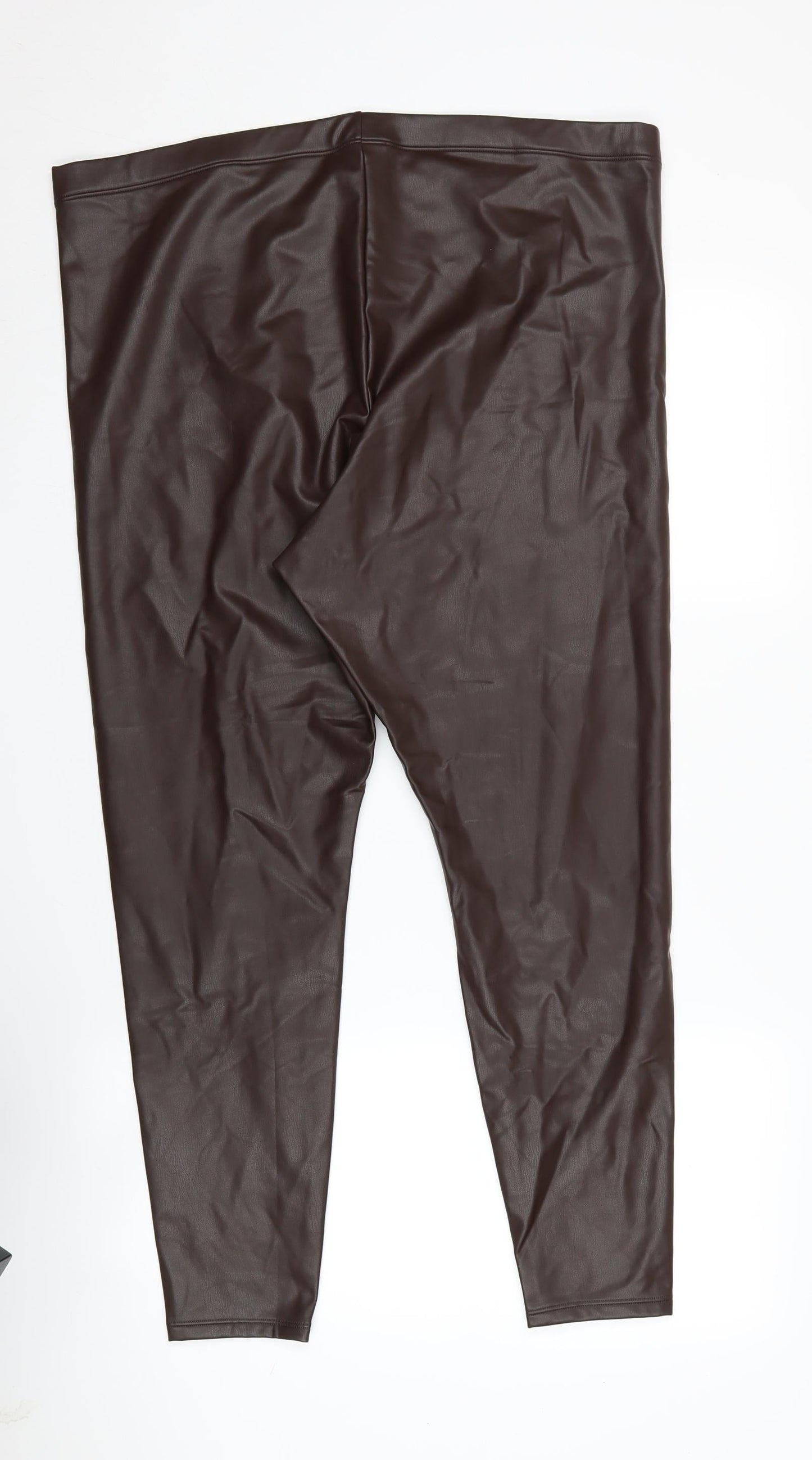 H&M Women's XL Brown Leggings Polyester Blend