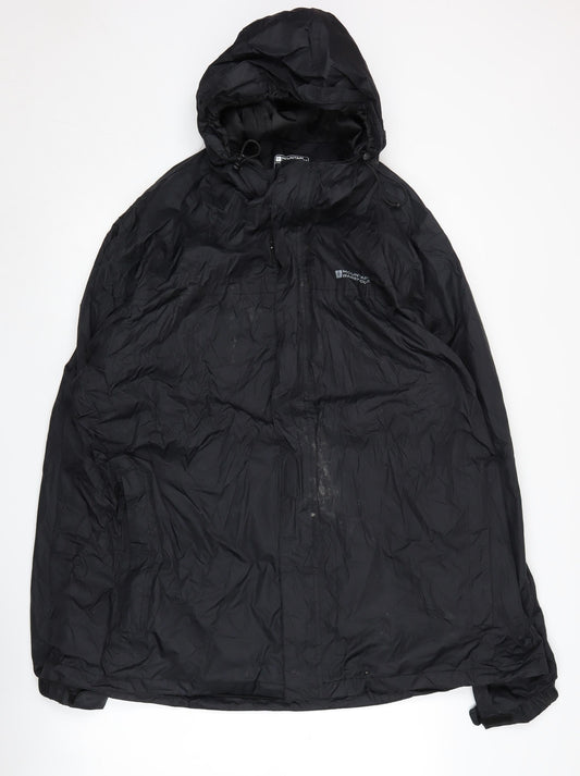 Mountain Warehouse Men's 3XL Black Waterproof Rain Jacket