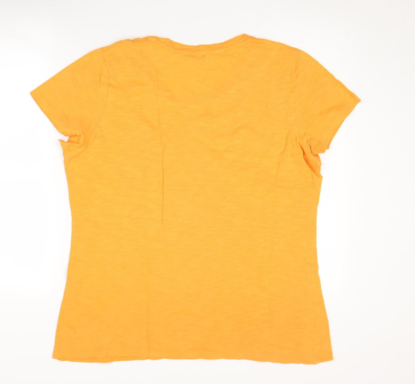 Gap Women's Orange XL Basic Cotton T-Shirt