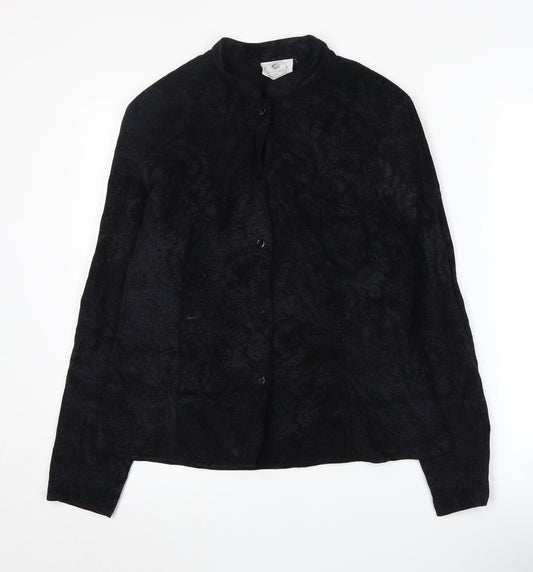 Nightingales Black Women’s Blouse Size 14 Long Sleeve