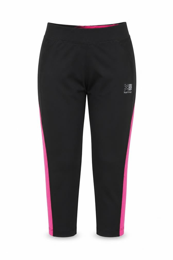 Front view of Karrimor girls’ slim fit jogger trousers black 7 years