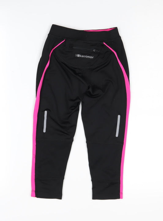 Karrimor Girls Slim Fit Jogger Trousers Black 7 Years