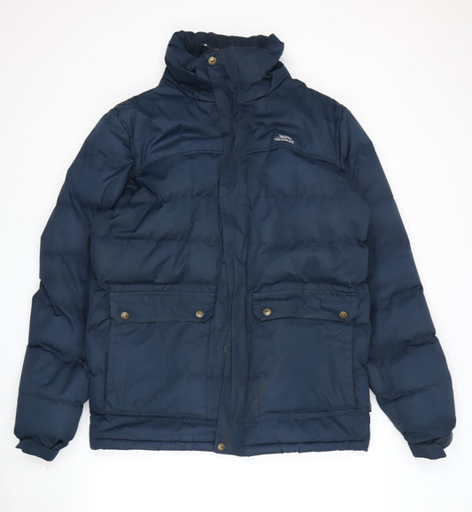 Trespass Men's Blue Puffer Jacket M, Winter Outdoor