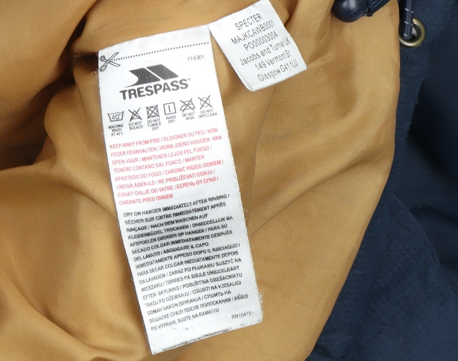 Trespass Men's Blue Puffer Jacket M, Winter Outdoor