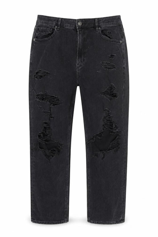 American Eagle Men’s Black Distressed Straight Jeans