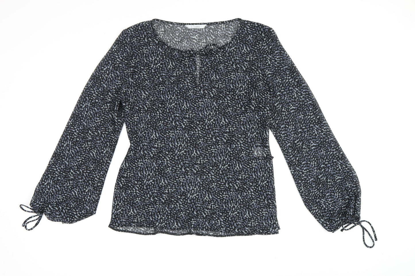 J.Taylor Women's Black Long Sleeve Blouse Size 10