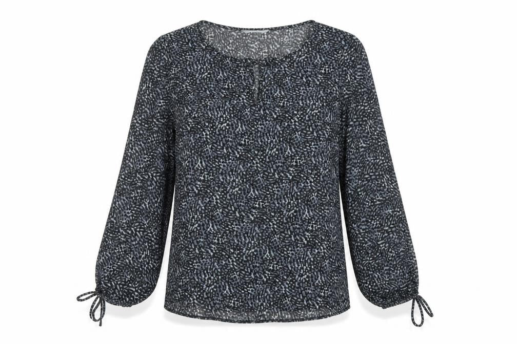 Womens UK Size 10 J.Taylor Black Polyester Blouse