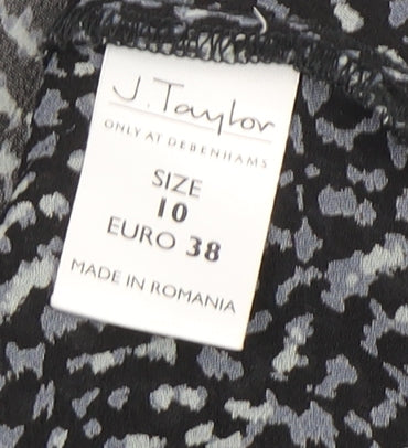 J.Taylor Women's Black Long Sleeve Blouse Size 10