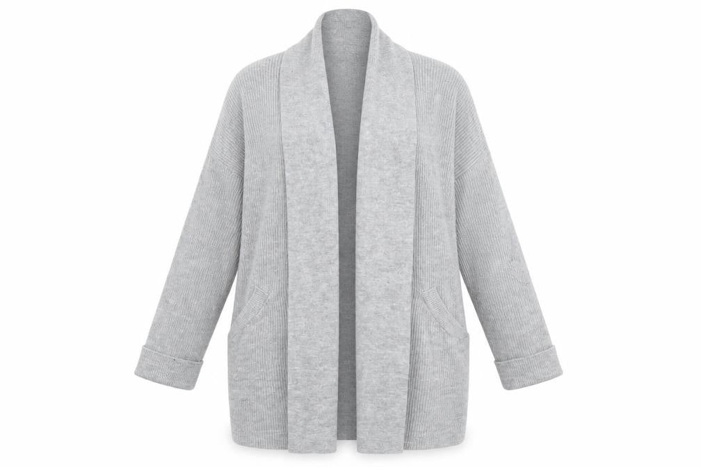 Womens UK 8 Regular Jack Wills Grey Cardigan Cable-Knit