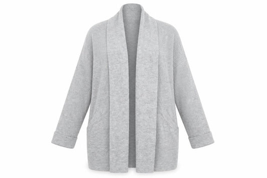 Womens UK 8 Regular Jack Wills Grey Cardigan Cable-Knit