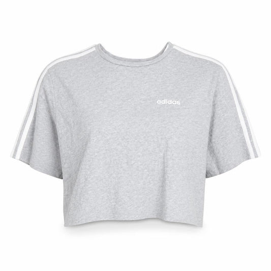 Womens UK Size L adidas Grey Cotton Blend T-Shirt