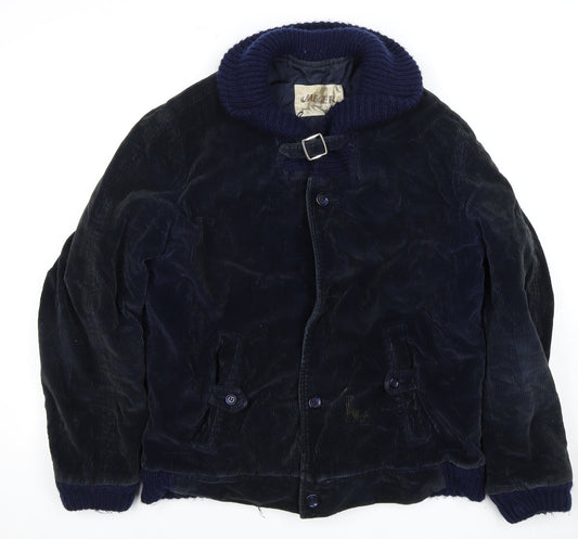 Jaeger Men's Blue Corduroy Jacket Mid-Length 42